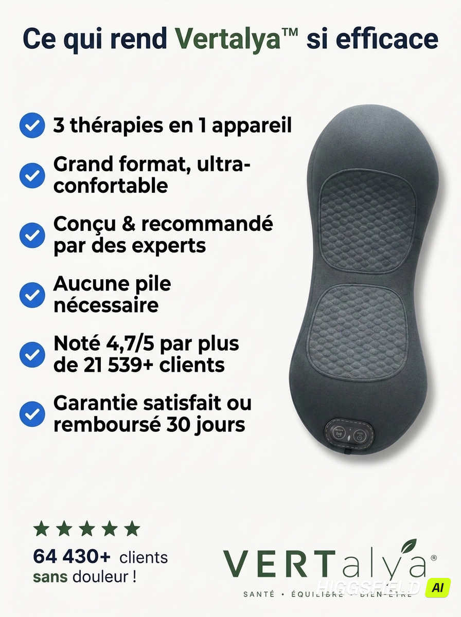 VertAlya™ — Soulagez la Sténose Spinale & le Mal de Dos Sans Opération | 15 Minutes par Jour