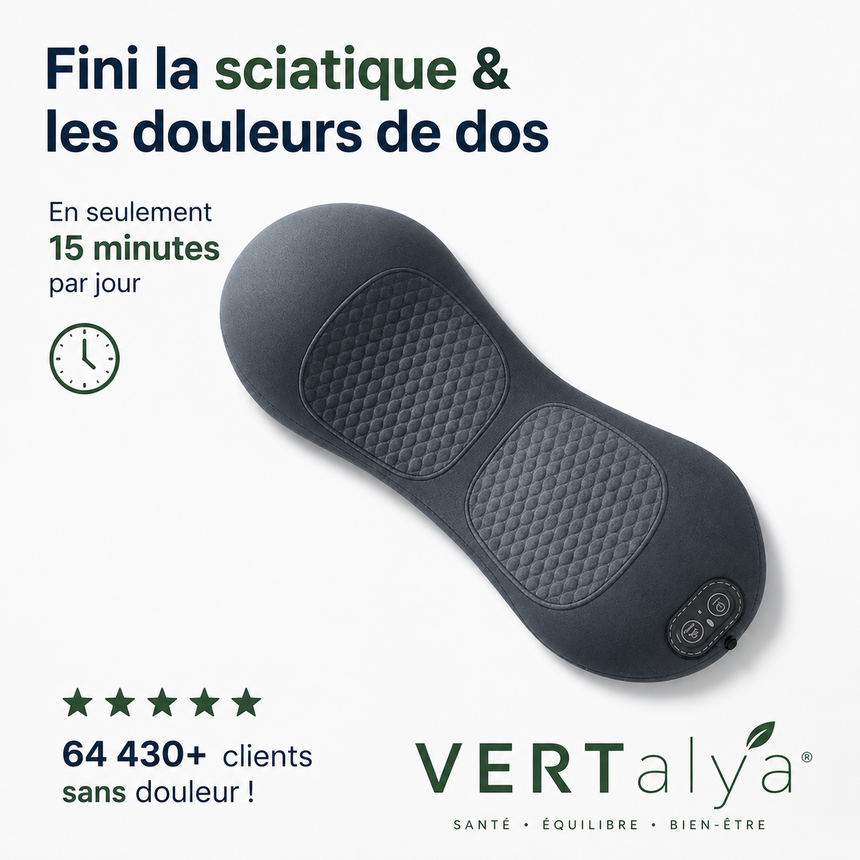 VertAlya™ — Soulagez la Sténose Spinale & le Mal de Dos Sans Opération | 15 Minutes par Jour