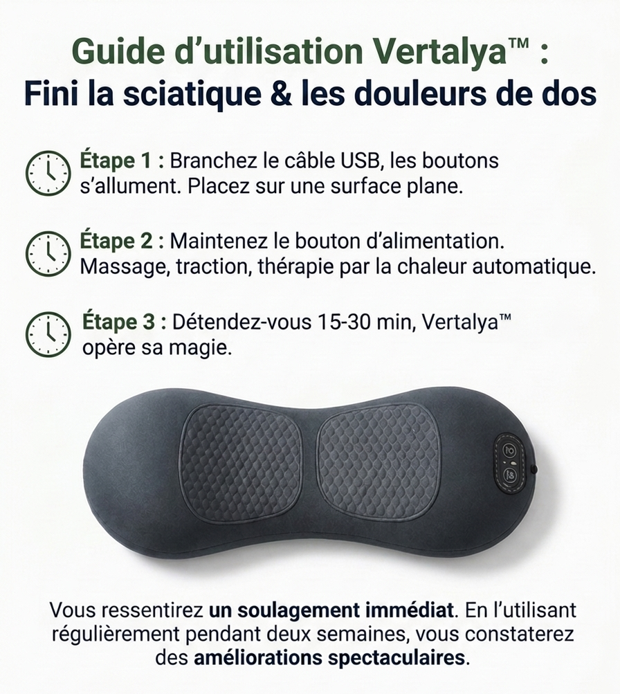 VertAlya™ — Soulagez la Sténose Spinale & le Mal de Dos Sans Opération | 15 Minutes par Jour